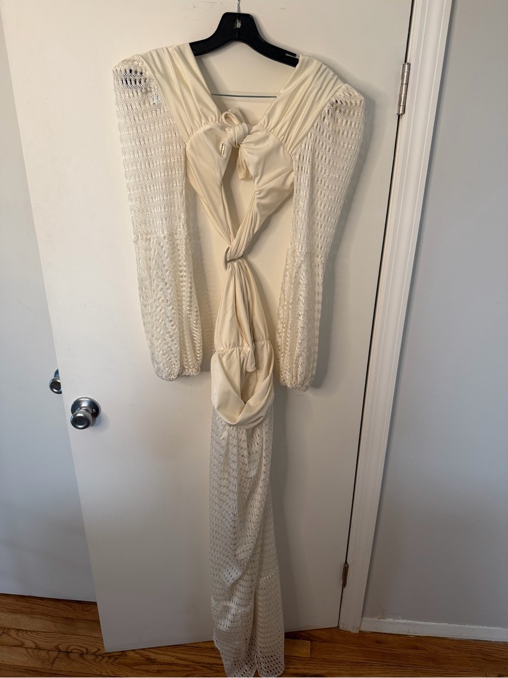 PatBO White Crochet Cutout Maxi Dress - Picture 3 of 5